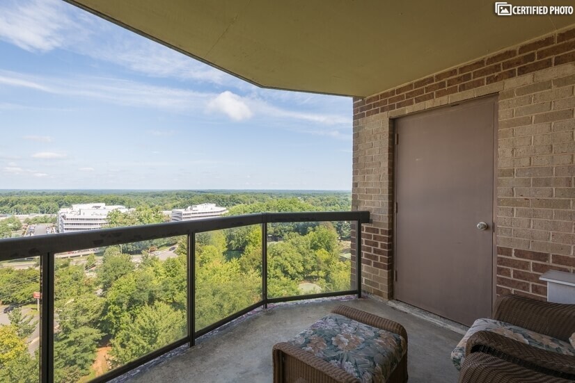 Private balcony with fantastic views