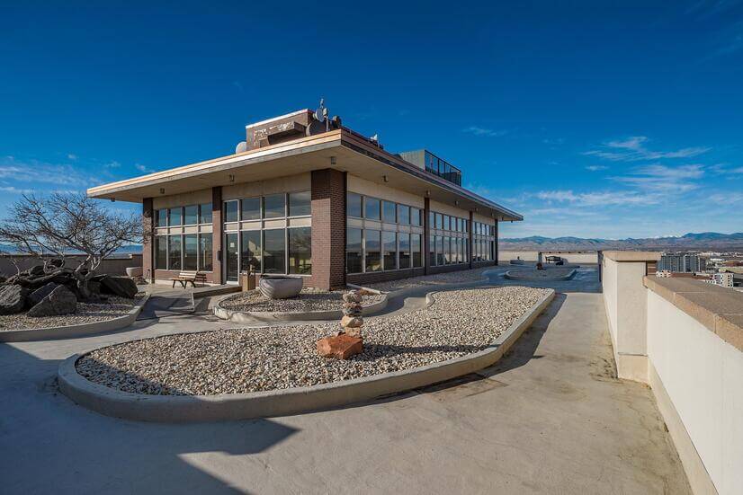 Rooftop garden with 365 degree city views