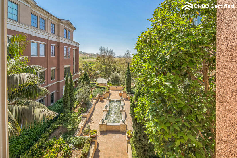 guest room facing courtyard