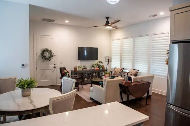 Living and dining.
