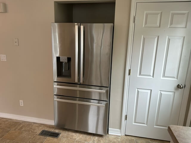 Brand new fridge with ice maker