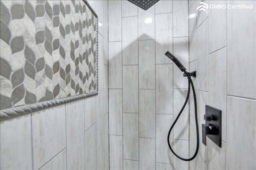 Walk in rain shower!