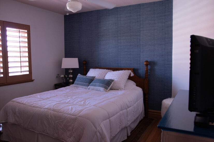 Bedroom 4 upstairs with a queen bed