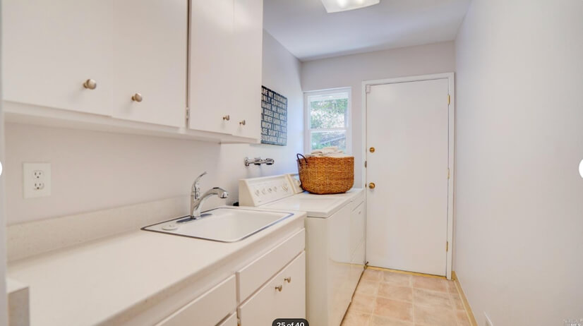 Laundry room and sink