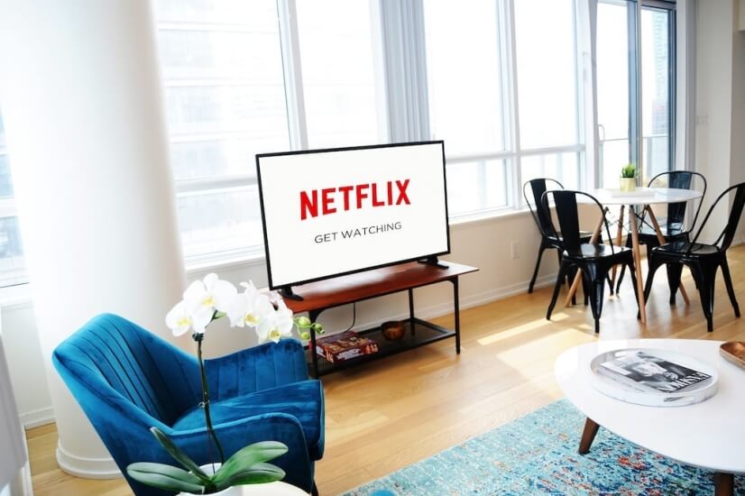 Smart HDTV with cable, Netflix, and Disney Pl