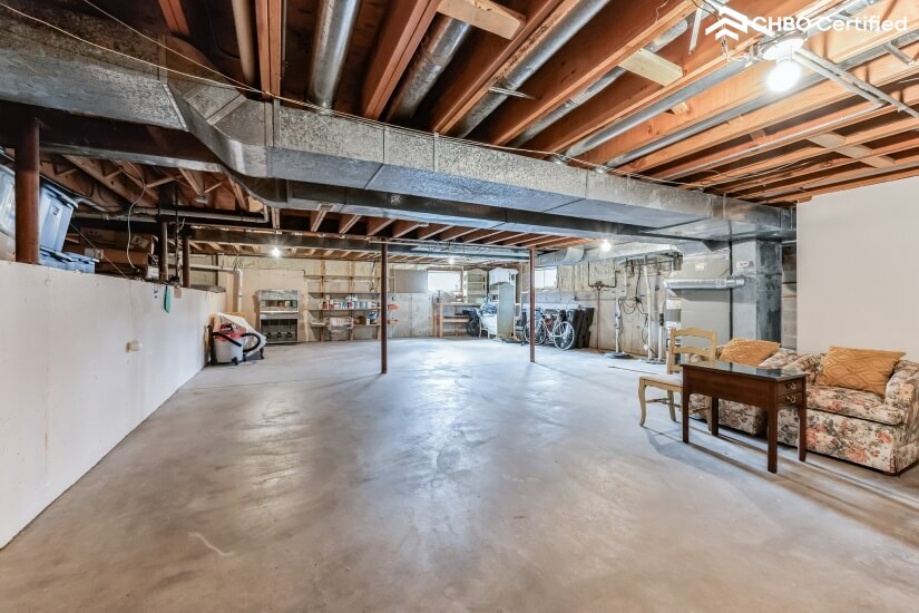 Unfinished Basement Area