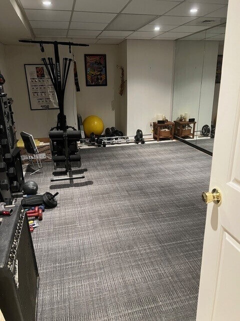 basement in home gym