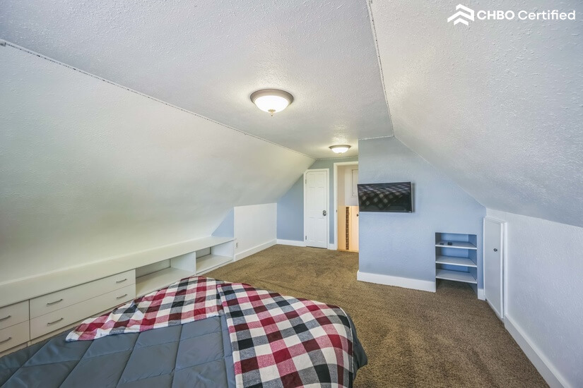 Large walk in closet and plentiful storage