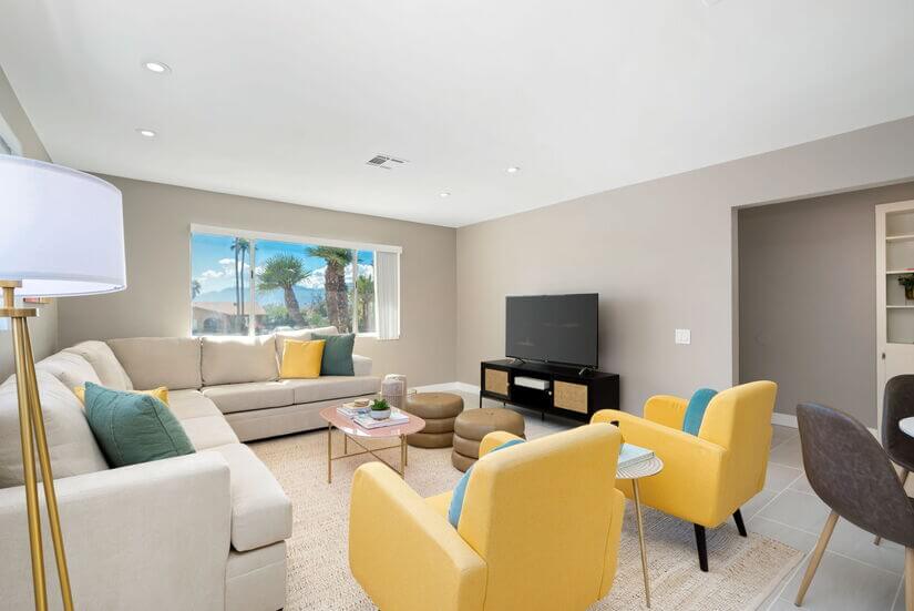 Living room with Smart TV