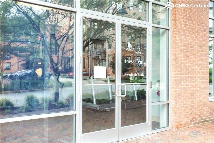 Entry to Fitness Center - less than one block