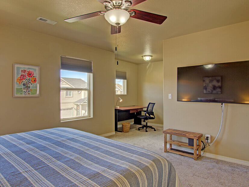 Primary Bedroom-King bed and office nook