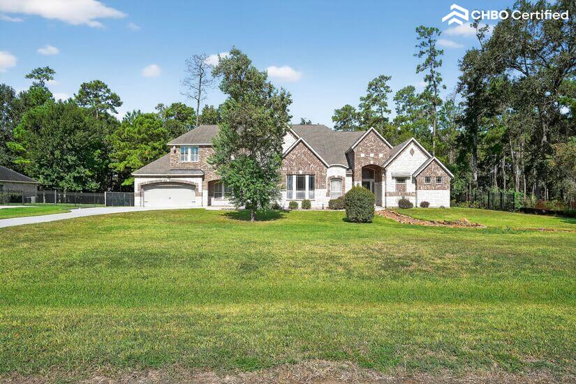 Spacious backyard with open greenery