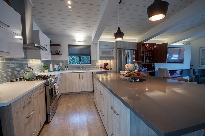 Modern kitchen with new appliances