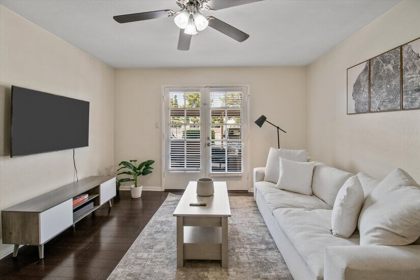 Living Room with Smart TV