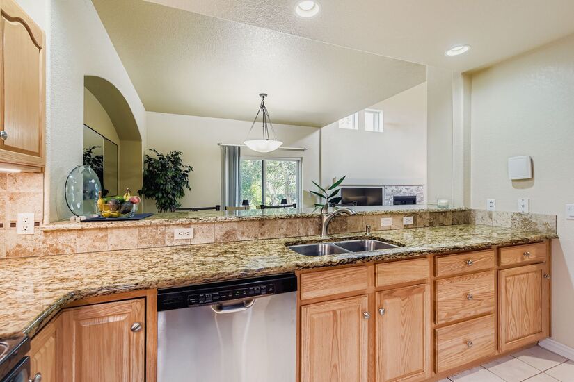 Kitchen with Granite Countertops