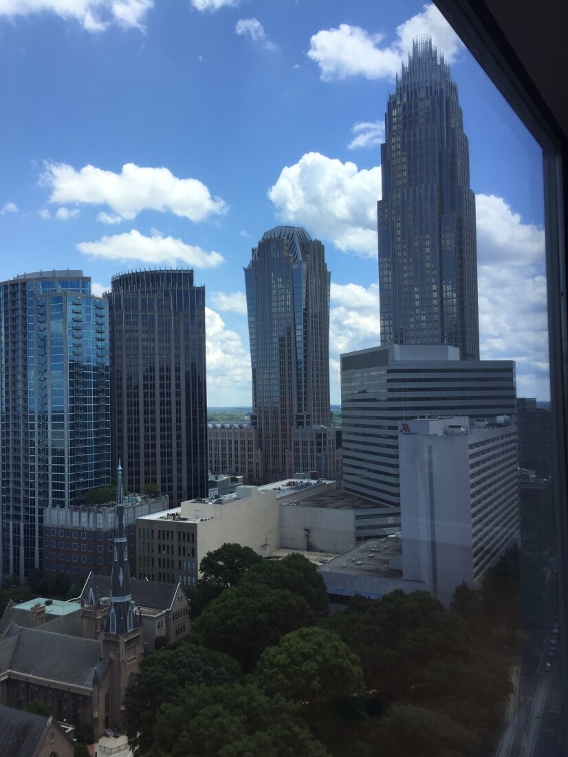 Amazing view of Uptown Charlotte from the 20t