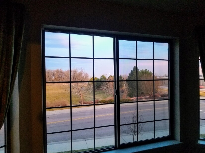 Peaceful views of open space to the east