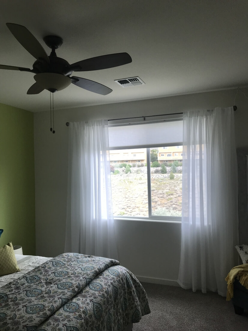 Ceiling fans in both bedrooms