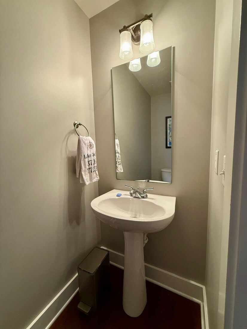 downstairs half-bath