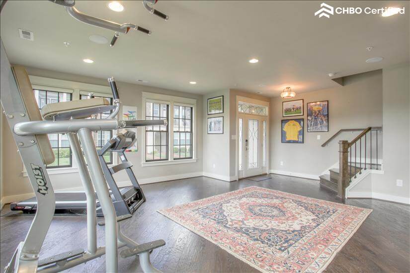 First floor gym area