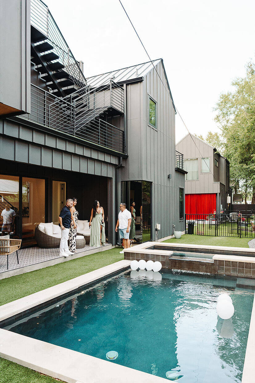 Daytime patio and pool