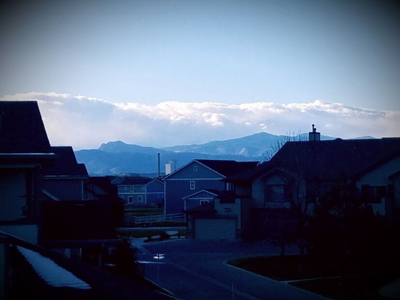 The peaks of Rocky Mountain National Park in