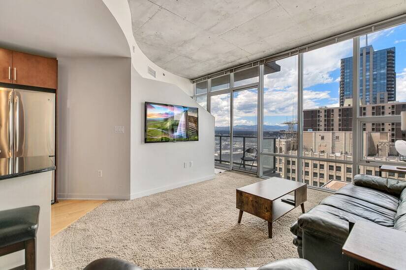 25th Floor Spire Condo Plus Den