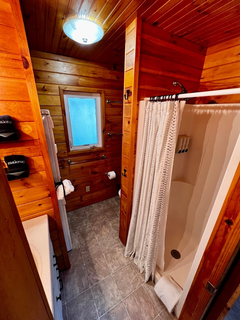 Full bath with standing shower