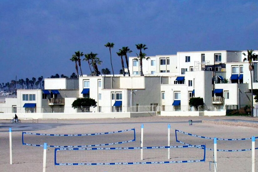 Our Building from the Beach View