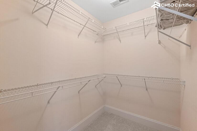 2nd floor master one of two closets