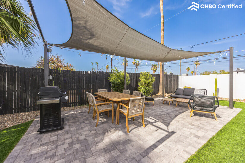 Close up of Pergola Area