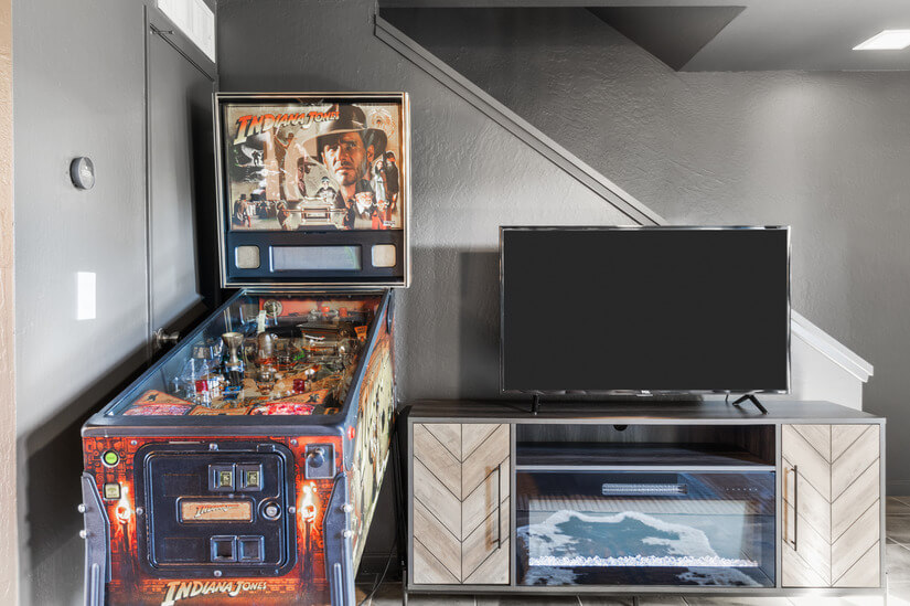 Smart TV and Pinball Machine