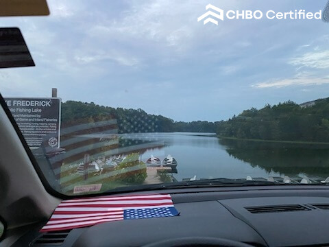 Lake Frederick at dusk