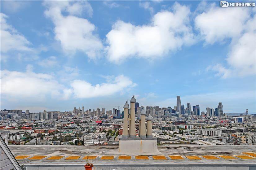 View of San Francisco from top floor