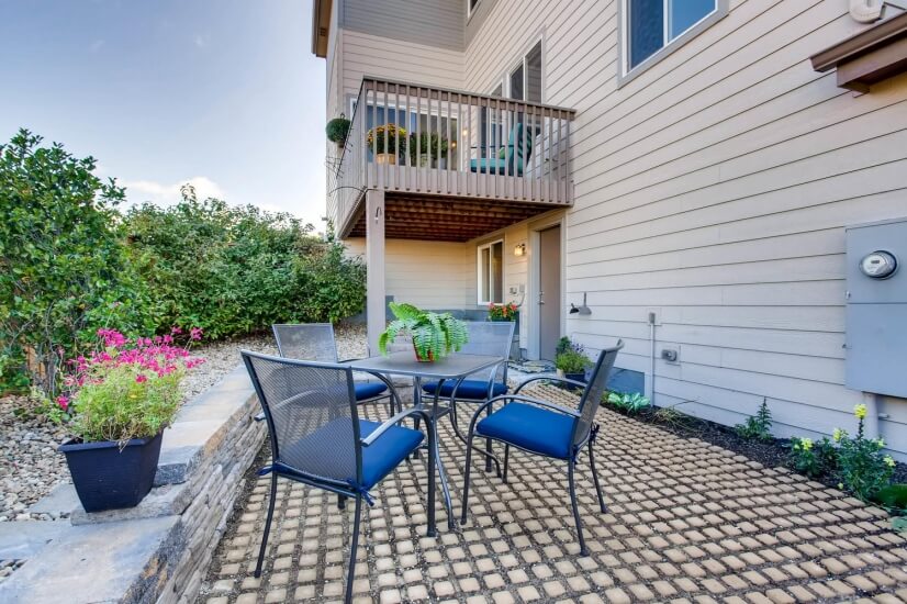 Lower Level Patio and First Floor Deck