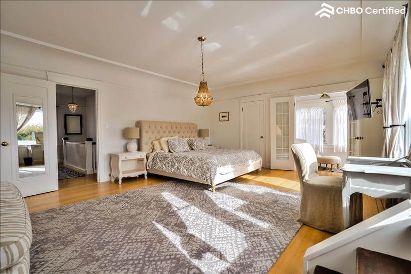 view of top floor master