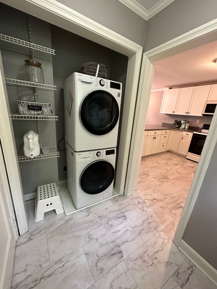 Laundry Area by Kitchen