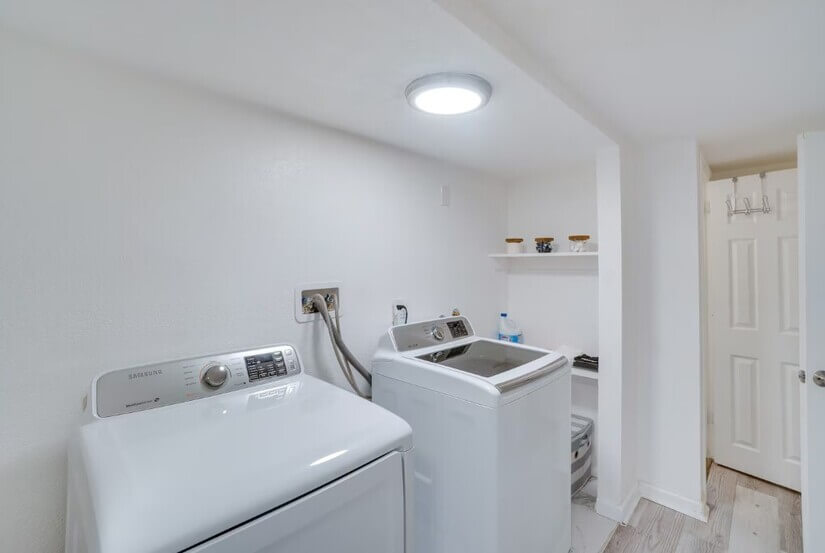 Second washer and dryer downstairs