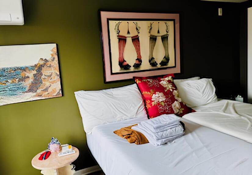 Primary bedroom has mechanical beds with individual control