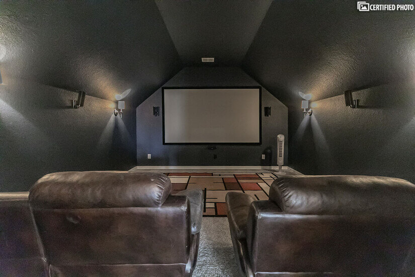 Fully equipped Media room with 110" screen