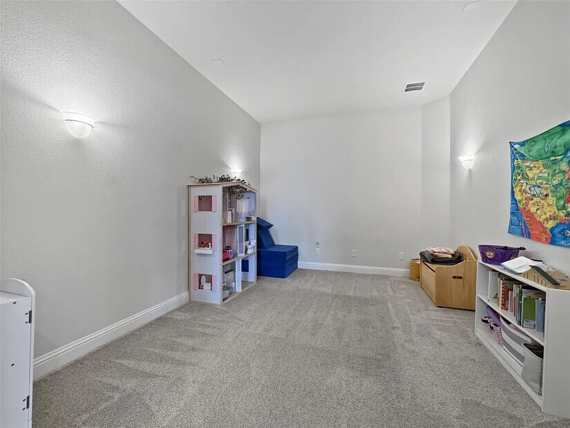 Media/playroom off of living room