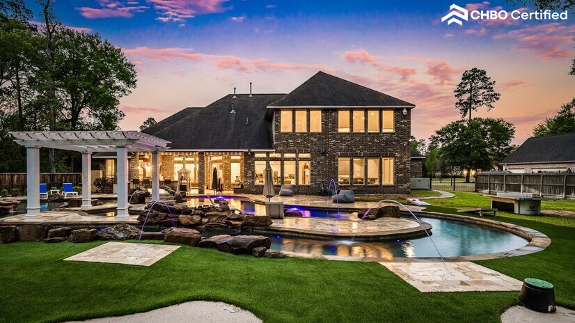Luxury estate with pool and patio