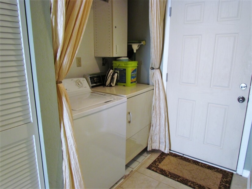 Full Washer and Dryer inside the Unit