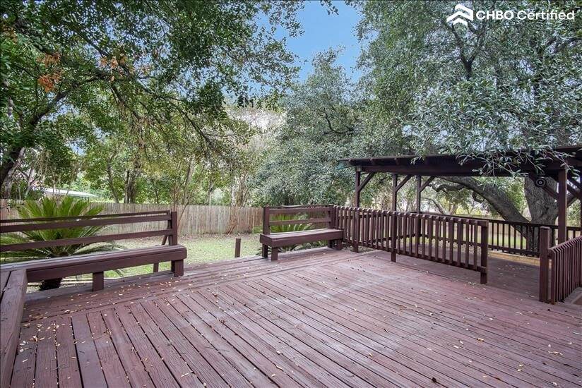 Deck off the master bedroom
