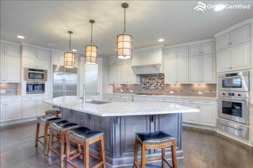 Island seating area for 5