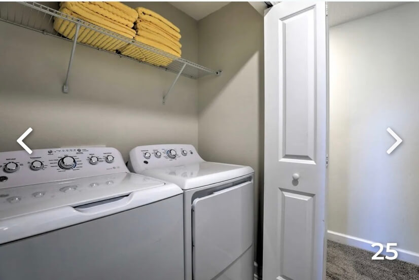 Laundry inside unit