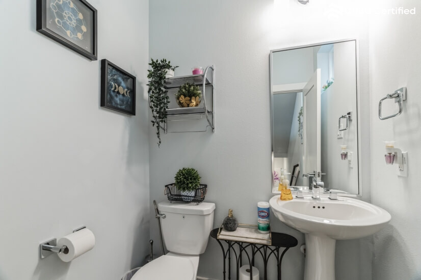 Powder room on 2nd level