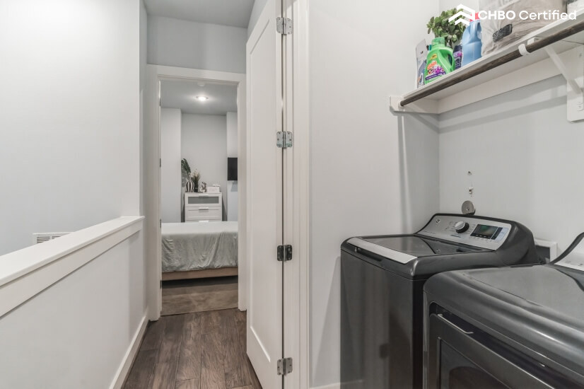 Laundry on level 3 with washer/dryer