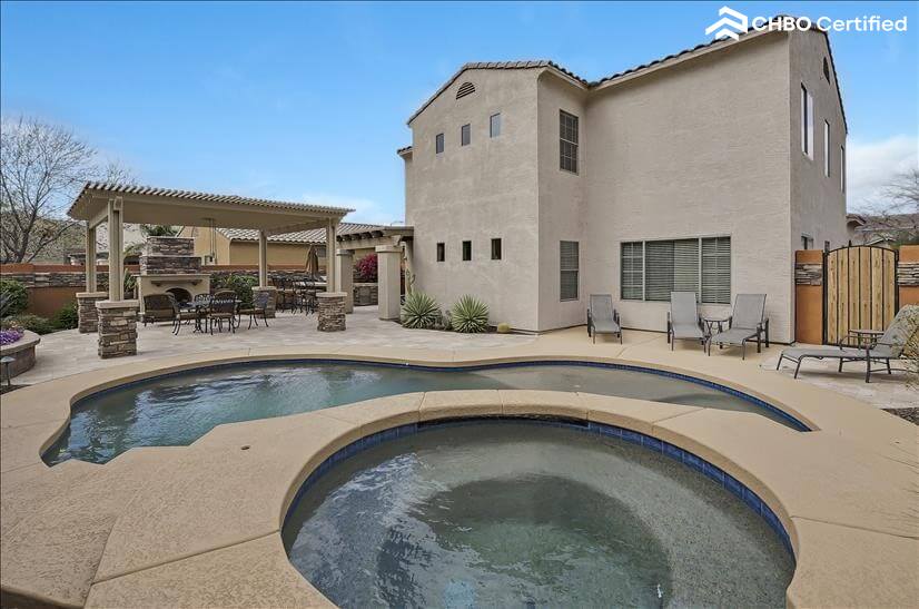 Resort Style Pool in this Furnished Rental In Surprise