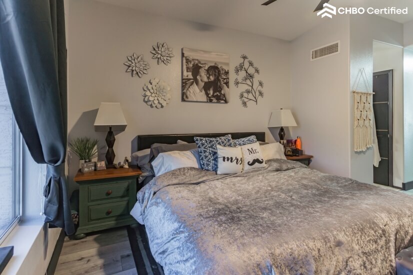 master bedroom - king size bed
